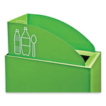 Load image into Gallery viewer, Mixx Recycling Center Lid, Topper Style, 9.87w X 19.87d X 0.62h, Green, Ships In 1-3 Business Days
