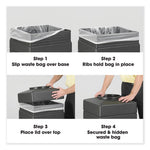 Load image into Gallery viewer, Canmeleon Aggregate Panel Receptacles, Top-open, 38 Gal, Polyethylene, Black, Ships In 1-3 Business Days
