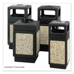 Load image into Gallery viewer, Canmeleon Aggregate Panel Receptacles, Top-open, 38 Gal, Polyethylene, Black, Ships In 1-3 Business Days
