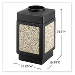 Load image into Gallery viewer, Canmeleon Aggregate Panel Receptacles, Top-open, 38 Gal, Polyethylene, Black, Ships In 1-3 Business Days
