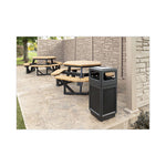Load image into Gallery viewer, Canmeleon Recessed Panel Receptacles, 15 Gal, Polyethylene, Black
