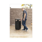 Load image into Gallery viewer, Canmeleon Recessed Panel Receptacles, 15 Gal, Polyethylene, Black
