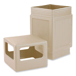 Load image into Gallery viewer, Canmeleon Recessed Panel Receptacles, Side-open, 38 Gal, Polyethylene, Tan, Ships In 1-3 Business Days

