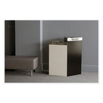 Load image into Gallery viewer, Trifecta Waste Receptacle Lid, No Inscription, 20w X 20d X 3h, Stainless Steel, Ships In 1-3 Business Days
