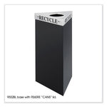 Load image into Gallery viewer, Trifecta Waste Receptacle Lid. Laser Cut &quot;recycle&quot; Inscription, 20w X 20d X 3h, Stainless Steel, Ships In 1-3 Business Days
