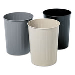 Load image into Gallery viewer, Round Wastebaskets, 6 Gal, Steel, Black
