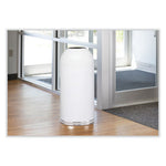 Load image into Gallery viewer, Open Top Dome Receptacle, 15 Gal, Steel, White, Ships In 1-3 Business Days
