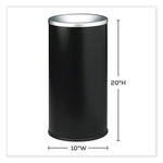 Load image into Gallery viewer, Ash Urn, 10&quot; Dia X 20&quot;h, Black, Ships In 1-3 Business Days
