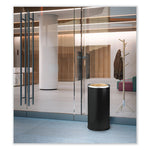 Load image into Gallery viewer, Ash Urn, 10&quot; Dia X 20&quot;h, Black, Ships In 1-3 Business Days
