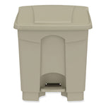 Load image into Gallery viewer, Plastic Step-on Receptacle, 20 Gal, Metal, Tan, Ships In 1-3 Business Days
