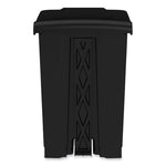 Load image into Gallery viewer, Plastic Step-on Receptacle, 12 Gal, Plastic, Black, Ships In 1-3 Business Days
