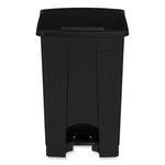 Load image into Gallery viewer, Plastic Step-on Receptacle, 12 Gal, Plastic, Black, Ships In 1-3 Business Days
