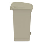 Load image into Gallery viewer, Plastic Step-on Receptacle, 12 Gal, Plastic, Tan, Ships In 1-3 Business Days
