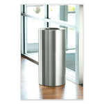 Load image into Gallery viewer, Single Recycling Receptacle, 20 Gal, Steel, Brushed Aluminum, Ships In 1-3 Business Days
