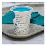 Load image into Gallery viewer, Paper Specimen Cups, 8 Oz, Blue/white, 50/sleeve, 20 Sleeves/carton
