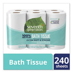 Load image into Gallery viewer, 100% Recycled Bathroom Tissue, Septic Safe, 2-ply, White, 240 Sheets/roll, 12/pack
