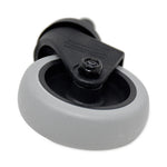 Load image into Gallery viewer, Replacement Bayonet-stem Swivel Casters, Grip Ring Stem, 3&quot; Soft Rubber Wheel, Black
