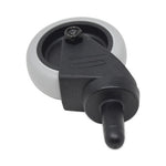 Load image into Gallery viewer, Replacement Bayonet-stem Swivel Casters, Grip Ring Stem, 3&quot; Soft Rubber Wheel, Black
