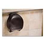 Load image into Gallery viewer, Single 9&quot; Jumbo Bath Tissue Dispenser, Classic, 10.25 X 5.63 X 12, Transparent Black Pearl

