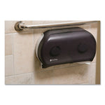 Load image into Gallery viewer, Twin 9&quot; Jumbo Tissue Dispenser, Classic, 19 X 5.25 X 12, Transparent Black Pearl
