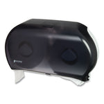 Load image into Gallery viewer, Twin 9&quot; Jumbo Tissue Dispenser, Classic, 19 X 5.25 X 12, Transparent Black Pearl
