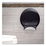 Load image into Gallery viewer, Single 12&quot; Jbt Bath Tissue Dispenser, Classic, 1 Roll, 12.9 X 5.63 X 14.88, Transparent Black Pearl
