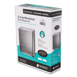 Load image into Gallery viewer, C-fold/multifold Towel Dispenser, 11.38 X 4 X 14.75, Stainless Steel
