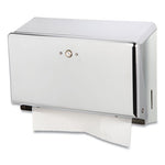 Load image into Gallery viewer, Mini C-fold/multifold Towel Dispenser, 11.13 X 3.88 X 7.88, Chrome
