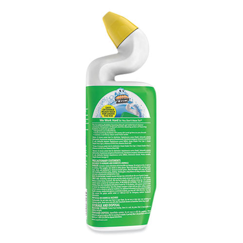 Bubbly Bleach Gel Disinfecting Toilet Bowl Cleaner, Rainshower Scent, 24 Oz Bottle