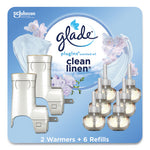 Load image into Gallery viewer, Plugin Scented Oil, Clean Linen, 0.67 Oz, 2 Warmers And 6 Refills/pack
