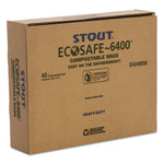 Load image into Gallery viewer, Ecosafe-6400 Bags, 48 Gal, 0.85 Mil, 42&quot; X 48&quot;, Green, 40/box
