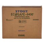 Load image into Gallery viewer, Ecosafe-6400 Bags, 48 Gal, 0.85 Mil, 42&quot; X 48&quot;, Green, 40/box
