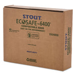 Load image into Gallery viewer, Ecosafe-6400 Bags, 48 Gal, 0.85 Mil, 42&quot; X 48&quot;, Green, 40/box
