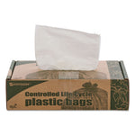 Load image into Gallery viewer, Controlled Life-cycle Plastic Trash Bags, 13 Gal, 0.7 Mil, 24&quot; X 30&quot;, White, 120/box
