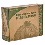 Load image into Gallery viewer, Controlled Life-cycle Plastic Trash Bags, 30 Gal, 0.8 Mil, 30&quot; X 36&quot;, Brown, 60/box
