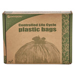 Load image into Gallery viewer, Controlled Life-cycle Plastic Trash Bags, 30 Gal, 0.8 Mil, 30&quot; X 36&quot;, Brown, 60/box
