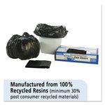 Load image into Gallery viewer, Total Recycled Content Plastic Trash Bags, 10 Gal, 1 Mil, 24&quot; X 24&quot;, Brown/black, 250/carton
