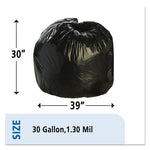 Load image into Gallery viewer, Total Recycled Content Plastic Trash Bags, 30 Gal, 1.3 Mil, 30&quot; X 39&quot;, Brown/black, 100/carton
