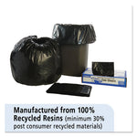 Load image into Gallery viewer, Total Recycled Content Plastic Trash Bags, 33 Gal, 1.3 Mil, 33&quot; X 40&quot;, Brown/black, 100/carton
