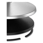 Load image into Gallery viewer, Adjusta-tape Crowd Control Stanchion Base Only, Polished Aluminum, 14&quot; Diameter, Silver, 2/box
