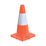Load image into Gallery viewer, Traffic Cone, 10 X 10 X 18, Orange/silver
