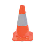 Load image into Gallery viewer, Traffic Cone, 10 X 10 X 18, Orange/silver
