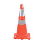 Load image into Gallery viewer, Traffic Cone, 14 X 14 X 28, Orange/silver
