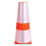 Load image into Gallery viewer, Traffic Cone, 10.75 X 10.75 X 28, Orange/silver/black
