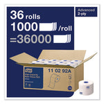Load image into Gallery viewer, Advanced High Capacity Bath Tissue, Septic Safe, 2-ply, White, 1,000 Sheets/roll, 36/carton
