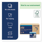 Load image into Gallery viewer, Heavy-duty Paper Wiper 1/4 Fold, 1-ply, 12.5 X 13, White, 56/pack, 16 Packs/carton
