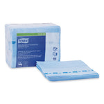 Load image into Gallery viewer, Small Pack Foodservice Cloth, 1-ply, 11.75 X 14.75, Unscented, Blue With Blue Stripe, 50/poly Pack, 4 Packs/carton
