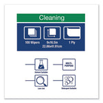 Load image into Gallery viewer, Low-lint Cleaning Cloth, 1-ply, 9 X 16.5, Unscented, Turquoise, 100/box, 8 Boxes/carton
