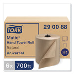 Load image into Gallery viewer, Matic Hardwound Roll Towel, 1-ply, 7.7&quot; X 700 Ft, Natural, 857/roll, 6 Rolls/carton
