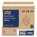 Load image into Gallery viewer, Advanced Multifold Hand Towel, 1-ply, 9 X 9.5, White, 250/pack, 16 Packs/carton
